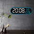 Liels Elektroniskais Sienas Pulkstenis ar LED Displeju un Tālvadības Pulti