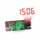 Elektroniskais LED pulkstenis ar projekciju