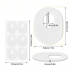 Aizsargplāksteri tulznām un noberzumiem uz kājām, 6 gab.