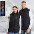 Sildāma Veste Bez Piedurknēm Ziemas Jaka Unisex USB Powerbank 2XL