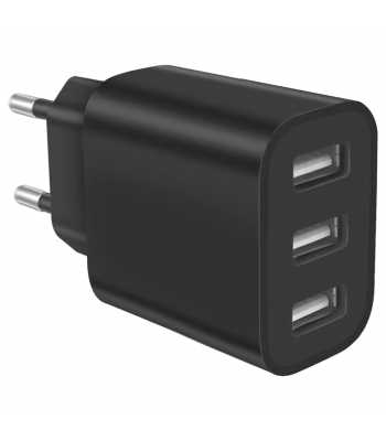Jaudīgs universālais tīkla lādētājs ar USB portiem, 3 porti, 5V/3.4A