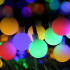 Gaismas virtene ar LED bumbām 10m