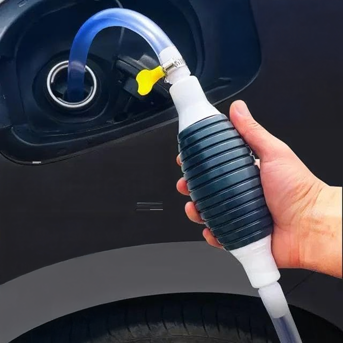 Rokas sūknis degvielai eļļai šķidrumiem ar šļūteni