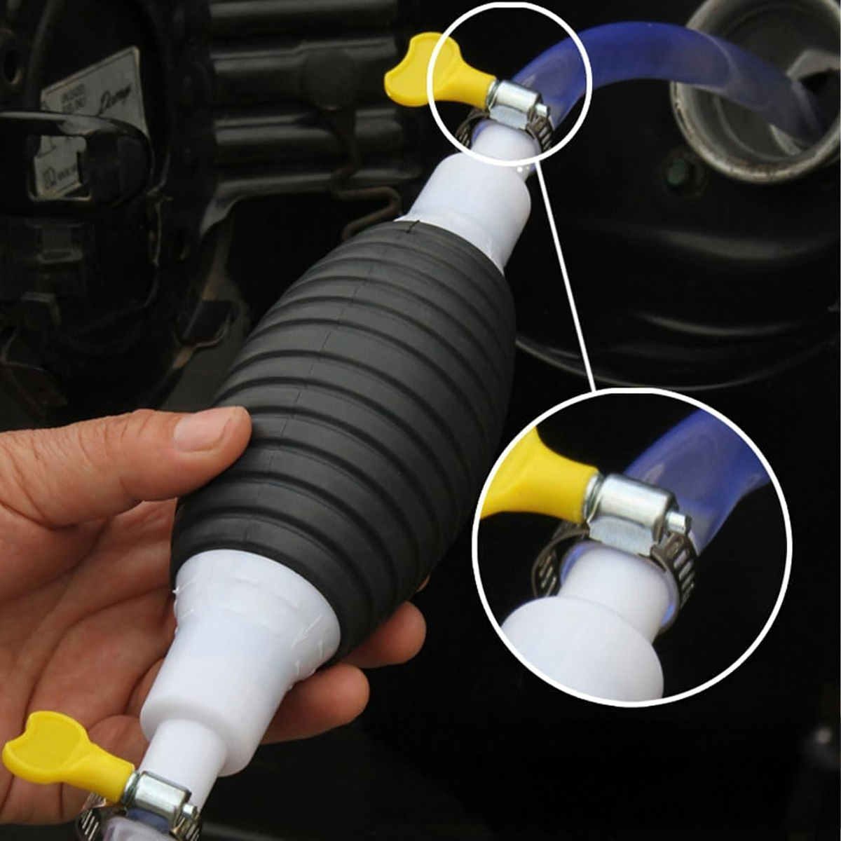 Rokas sūknis degvielai eļļai šķidrumiem ar šļūteni