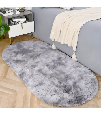 Paklājs viesistabai vai guļamistabai, 160 × 60 cm, Shaggy, pelēks