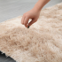 Paklājs viesistabai vai guļamistabai, 160 × 60 cm, Shaggy, krēmveida