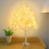 LED svētku dekoratīvs koks - balta bērzs 60 cm