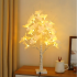 LED svētku dekoratīvs koks - balta bērzs 60 cm