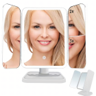 Kosmētikas Spogulis LED Apgaismojums Locījams 3x