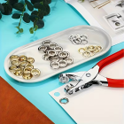 Komplekts ar Perforatoru un 100 Gredzeniem 6 mm