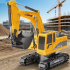 Attālināti vadāms ekskavators rotaļlieta bērniem liels buldozers pults 6 kanāli RC