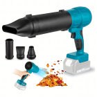 Bezvadu akumulatora lapu un sniega pūtējs 400W 2xAku koferis