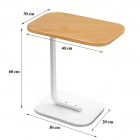 Kafijas galdiņš C burta formā moderns viesistabai