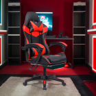 Spēļu Biroja Krēsls ar Kāju Balstu