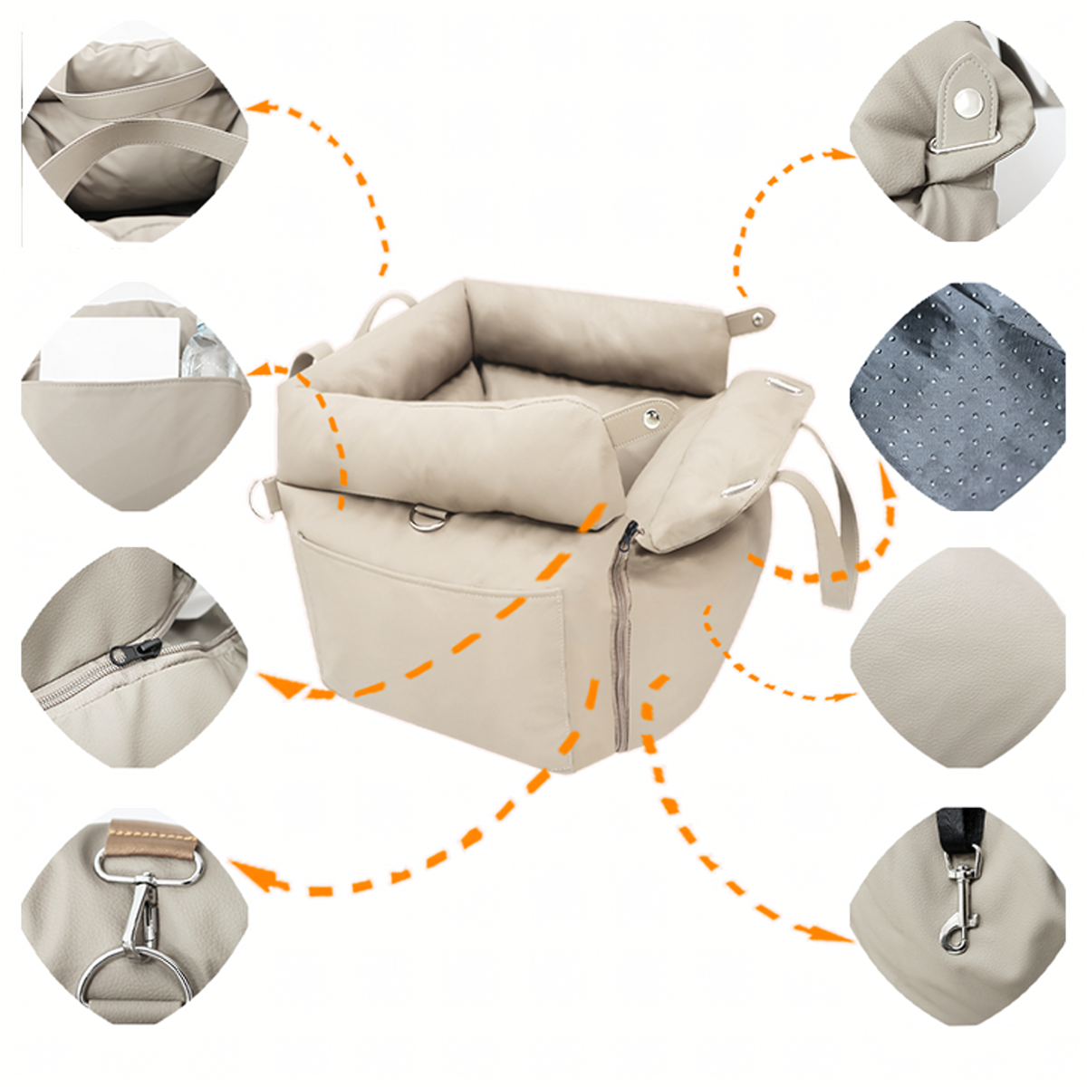 Fotelis-transporteris šuniui ir katei 55x50 cm