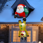 Piepūšamais Ziemassvētku vecītis ar Rūķi 2,1 m