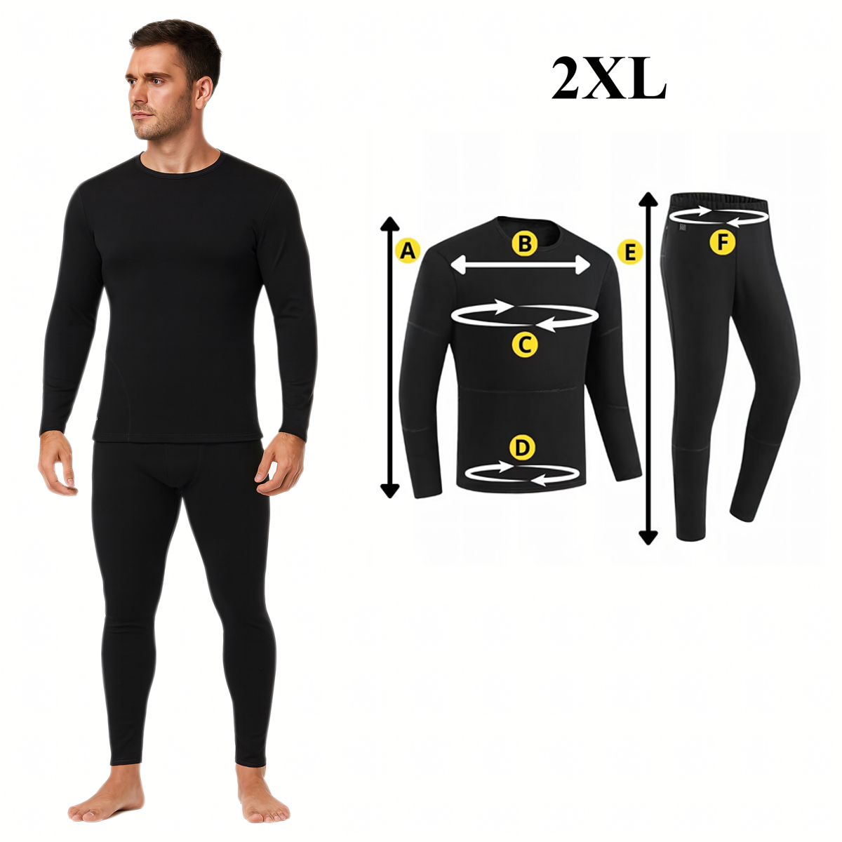 Sildošā Termoaktīvā Apakšveļa Komplekts 2XL
