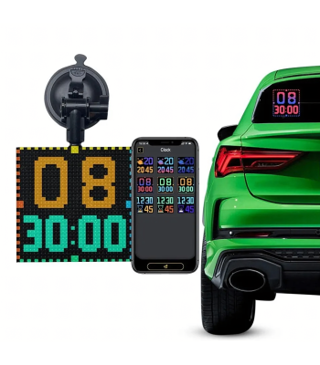 Viedais LED displejs automašīnas aizmugurējam stiklam animāciju rādīšanai, 32×32 pikseļi