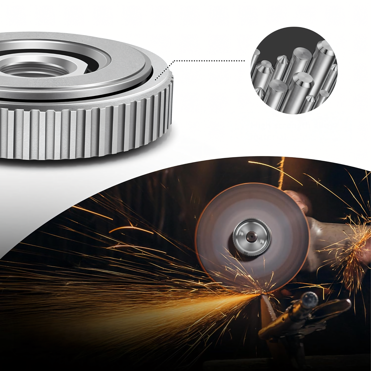 M14 Pašveržņa uzgrieznis leņķa slīpmašīnai - pašpievelkošs un universāls