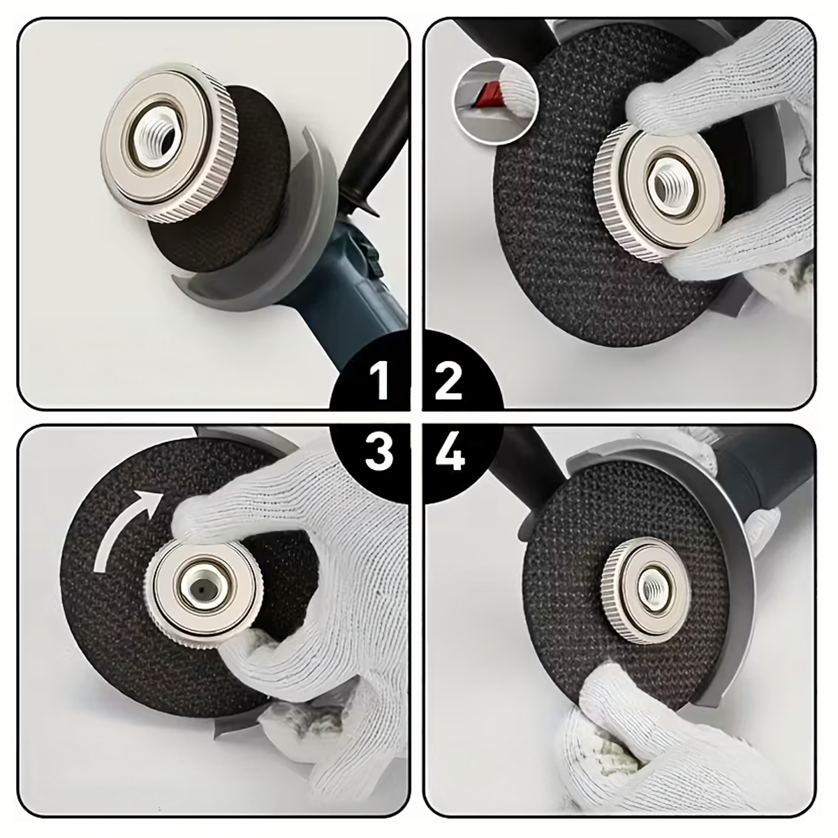 M14 Pašveržņa uzgrieznis leņķa slīpmašīnai - pašpievelkošs un universāls