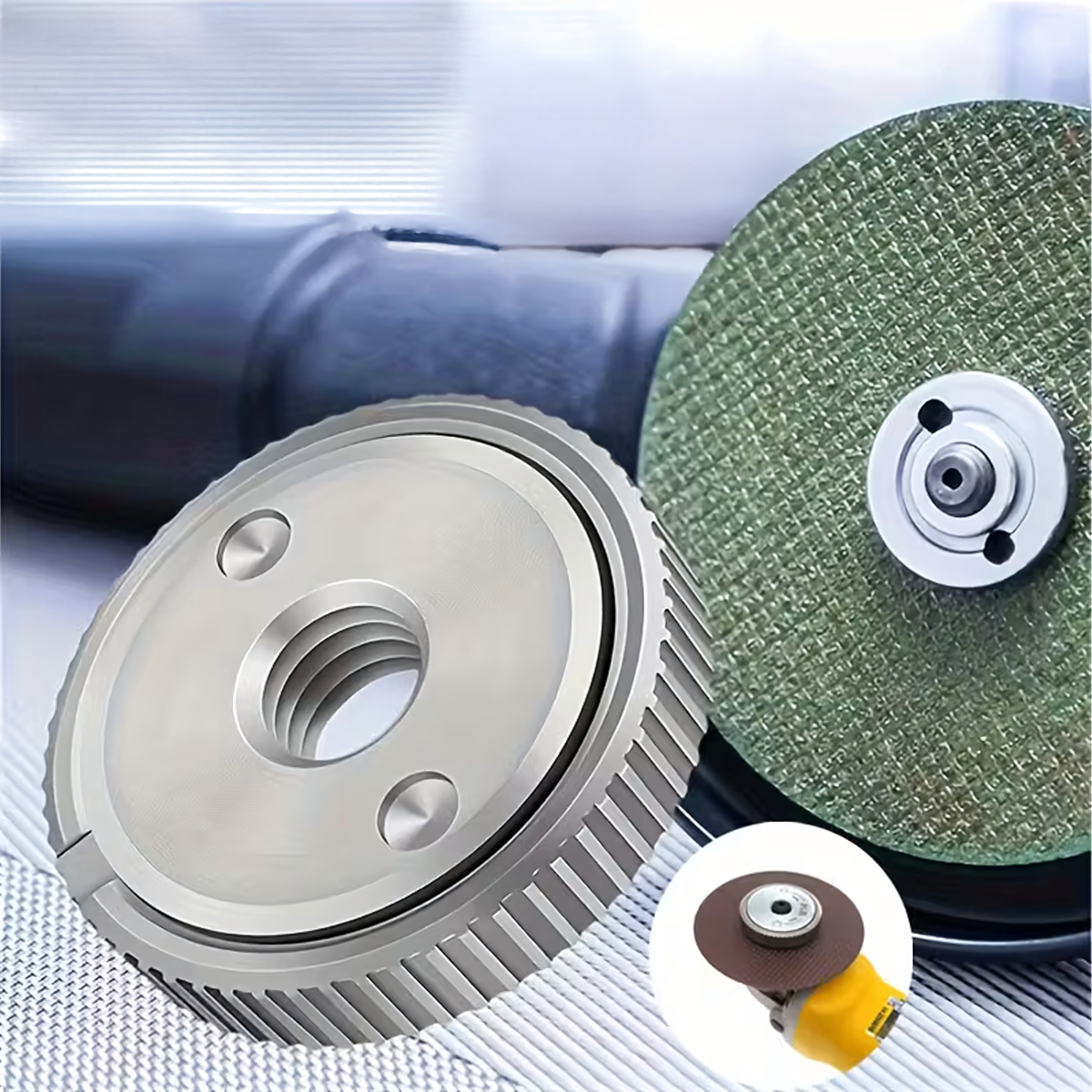 M14 Pašveržņa uzgrieznis leņķa slīpmašīnai - pašpievelkošs un universāls