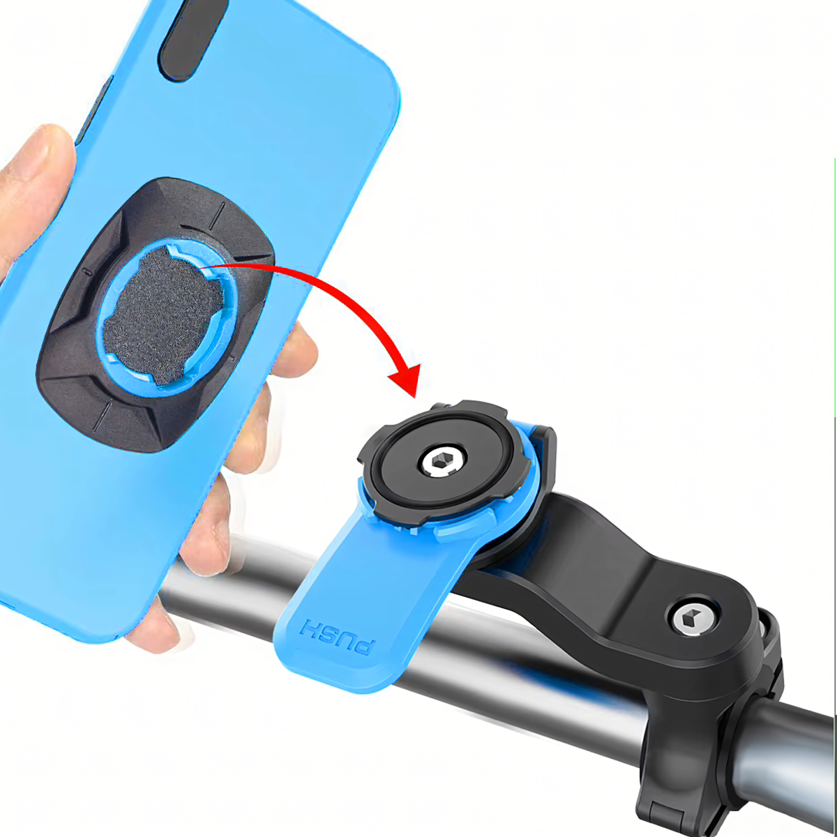 Velo Turētājs ar Vibrāciju Slāpētāju Telefonam