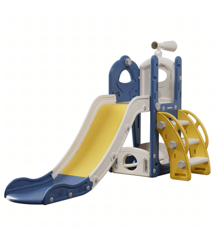 Bērnu slidkalniņš ar kāpnēm dārzam 2in1