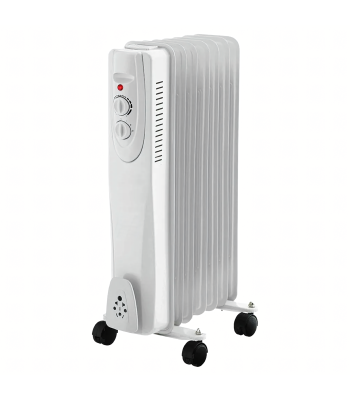 Elektriskais eļļas radiators ar termostatu, energoefektīvs, 1500W, 7 sekciju, liels