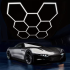 LED Hexagon Panelis Apgaismojums Darbnīca Garāža Māja 257x244cm 280W 6500K