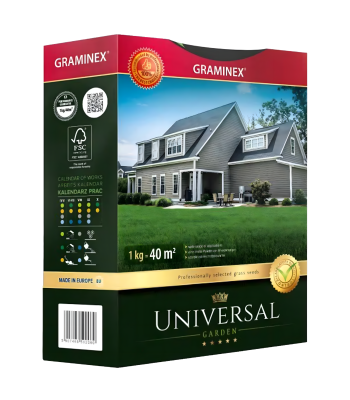 Premium UNIVERSAL izturīgs universāls zāles sēklu maisījums 1kg 40m