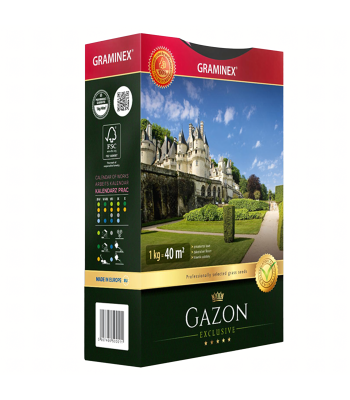 Premium zāles sēklas zālienu ierīkošanai un pārsējai GAZON 1kg 40m