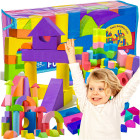 Bērnu krāsainu putu kluču komplekts 50 elementi