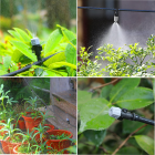 Ūdens aizkars Dārza laistīšanas sistēma Smidzinātāju komplekts 10 gab 10m