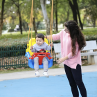 Šūpoles 3in1 Dārzam ar Regulējamu Atzveltni Bērniem