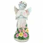 Figūriņa Svece Eņģelis Dekorācija Statuete Saules Led Eņģelītis Dārzam