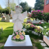 LED dārza lampa ar saules bateriju – eņģeļa statuja, 30 cm