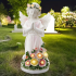 LED dārza lampa ar saules bateriju – eņģeļa statuja, 30 cm