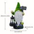 Dārza rūķis Gnome Lampiņa Figūra Dekoratīva Saules Led