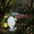 Dārza rūķis Gnome Lampiņa Figūra Dekoratīva Saules Led