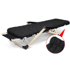 Saliekams dārza pludmales tūrisma krēsls ar biezu spilvenu