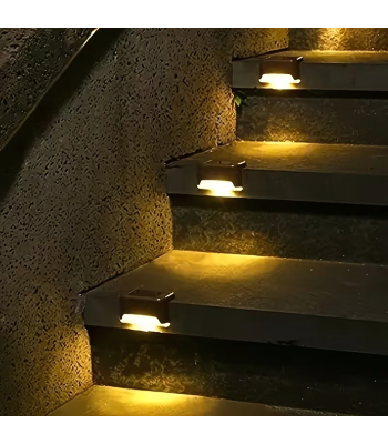 4x Saules LED Dārza Terases Ūdensizturīgas Kāpņu Lampas
