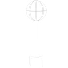 Metāla terases pergola arka ziediem un augiem