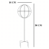 Metāla dārza terases pergola vīteņaugiem, rozēm un ziediem 50x10cm