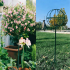Metāla dārza terases pergola vīteņaugiem, rozēm un ziediem 50x10cm