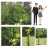 Metāla dārza terases pergola vīteņaugiem, rozēm un ziediem 50x10cm