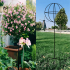 Metāla dārza terases pergola kāpšanas augiem, rozēm un ziediem 50x10cm