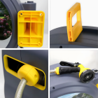 Automātiskais sienas dārza šļūtenes ruļļa savācējs 1/2" 30m komplekts