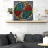 Radošais string art komplekts – ģeometrisks aplis, 30 x 30 cm
