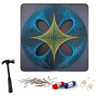 Radošais komplekts String Art Apvītā attēla rāmis 40x40 cm