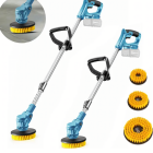 Elektriska Uzlādējama Bezvadu Tīrīšanas Birste Ar Rotējošu Funkciju 2xAkumulatori